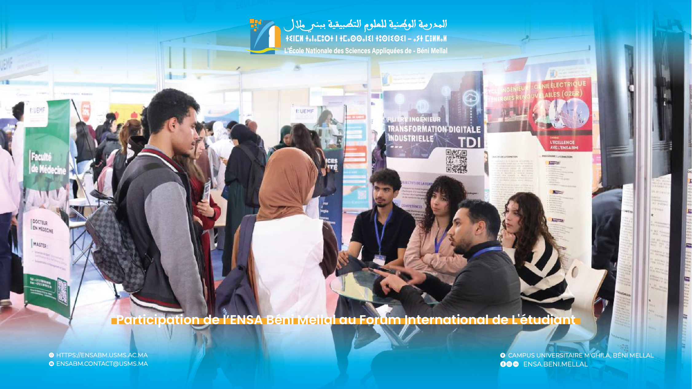 Participation de l’ENSA Béni Mellal au Forum International de L'étudiant – photo 1