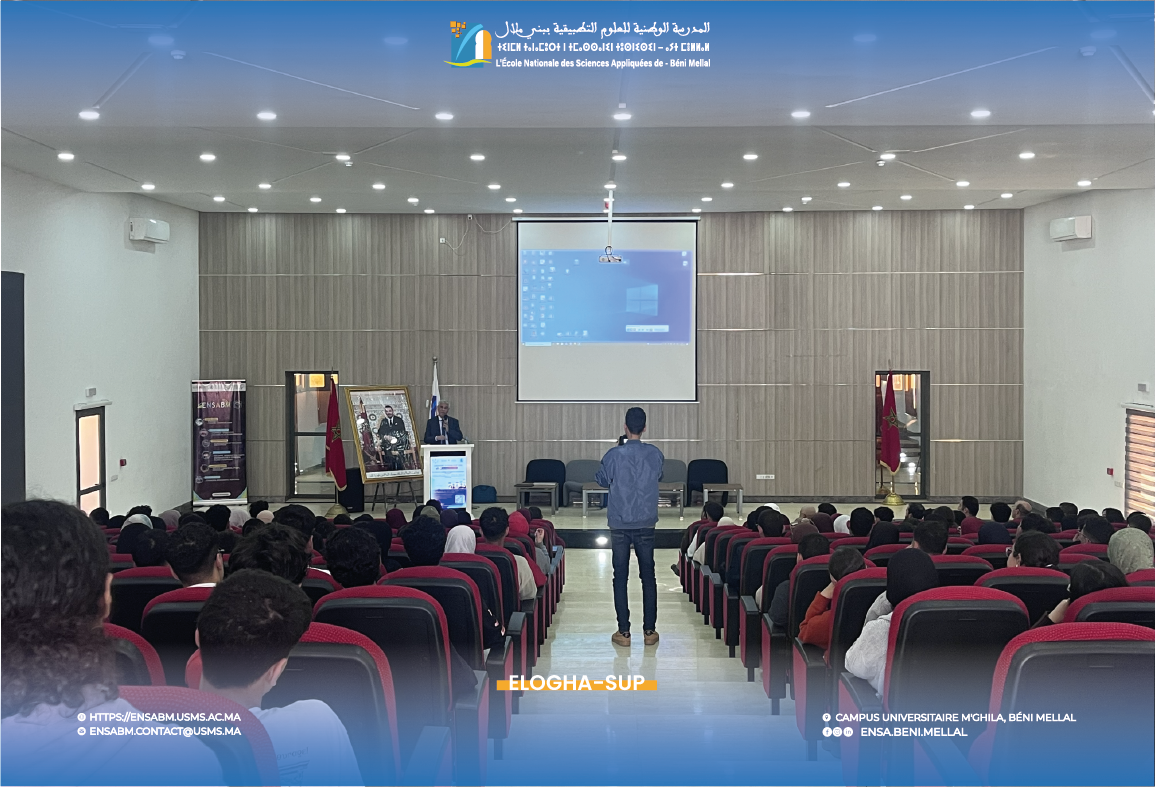Tournée de promotion d’ELOGHA-SUP à l’ENSA Beni Mellal – photo 3