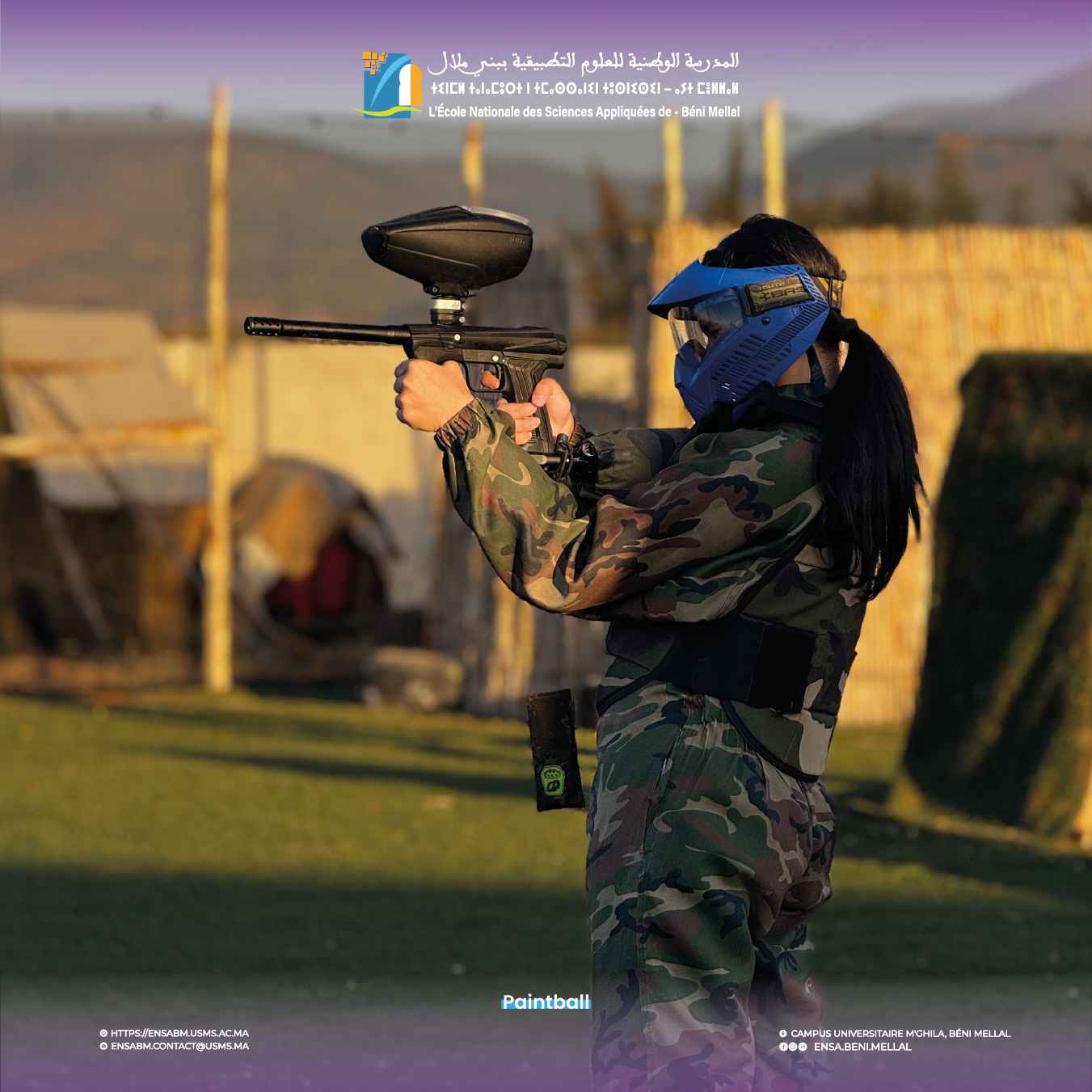 Organisation d’un Événement de Paintball par le Club Sport de l’ENSA Béni Mellal – photo 1