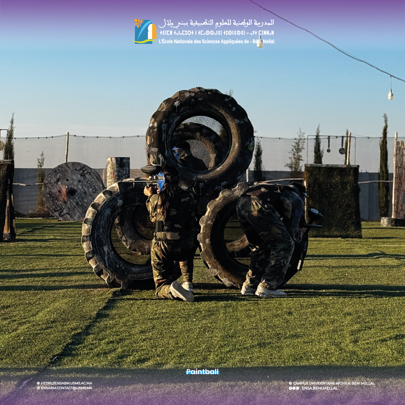 Organisation d’un Événement de Paintball par le Club Sport de l’ENSA Béni Mellal – photo 2