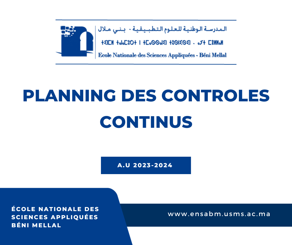 Read more about the article PLANNING DES CONTROLES CONTINUS [A.U 23-24]