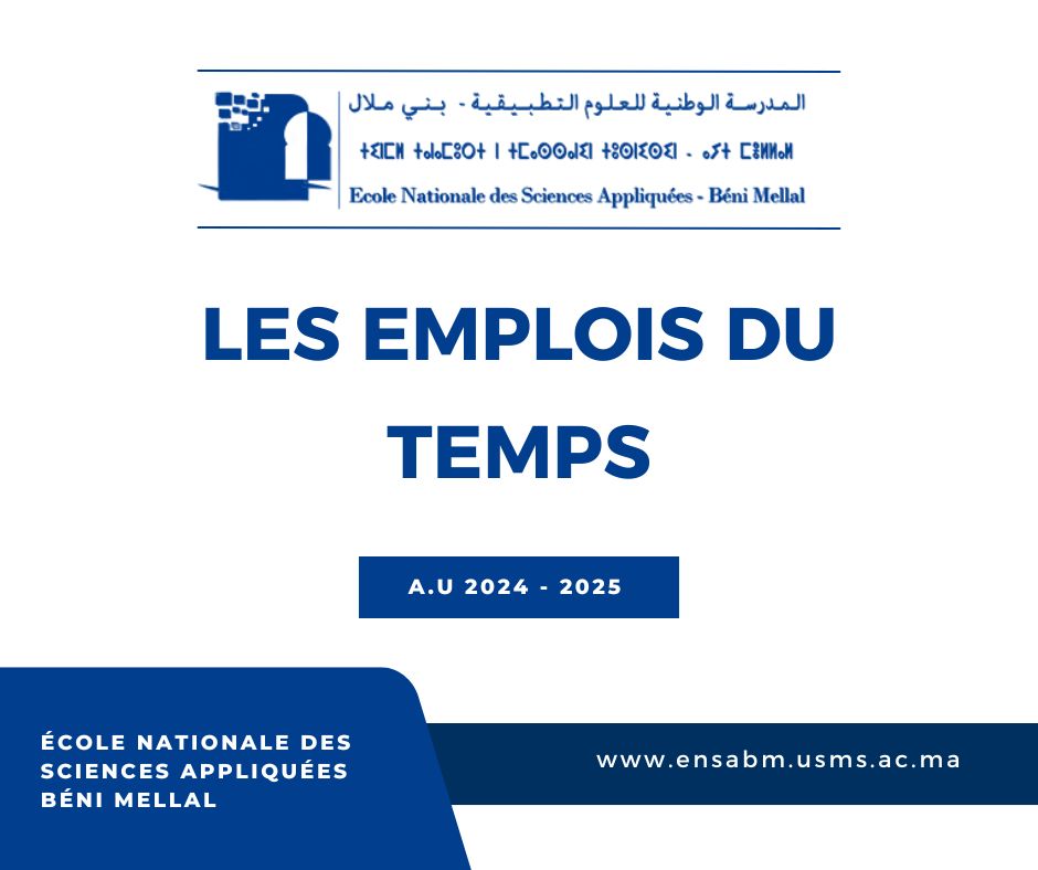 Read more about the article Les emplois du temps