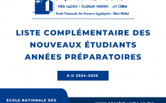 Liste Complémentaire ENSA BM 2024